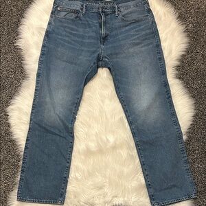 American Eagle Outfitters Men's Light Blue Straight Jeans